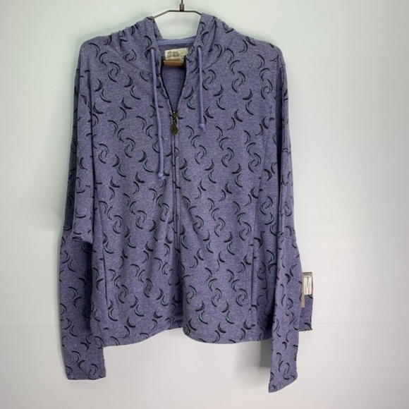 Volcom Hoodie Small 10 Purple Bananas Relaxed Fit Jacket Hood NWT Oversized Fit - Picture 7 of 8